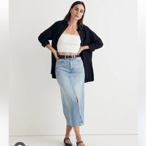 Madewell Denim Maxi Skirt